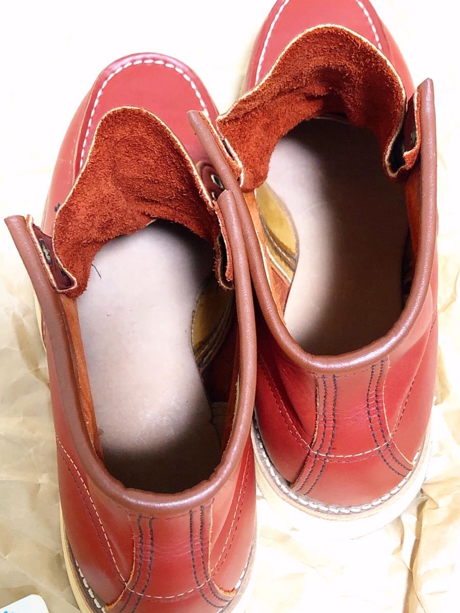 美品 レッドウィング アイリッシュセッター 濃赤875 半円犬タグ 美品 レッドウィング アイリッシュセッター 濃赤875 半円犬タグ