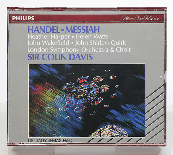 送料無料！ヘンデル メサイアMessiah/コリン・デイヴィス指揮/ロンドン交響楽団/Philips西独盤 2CDの画像1