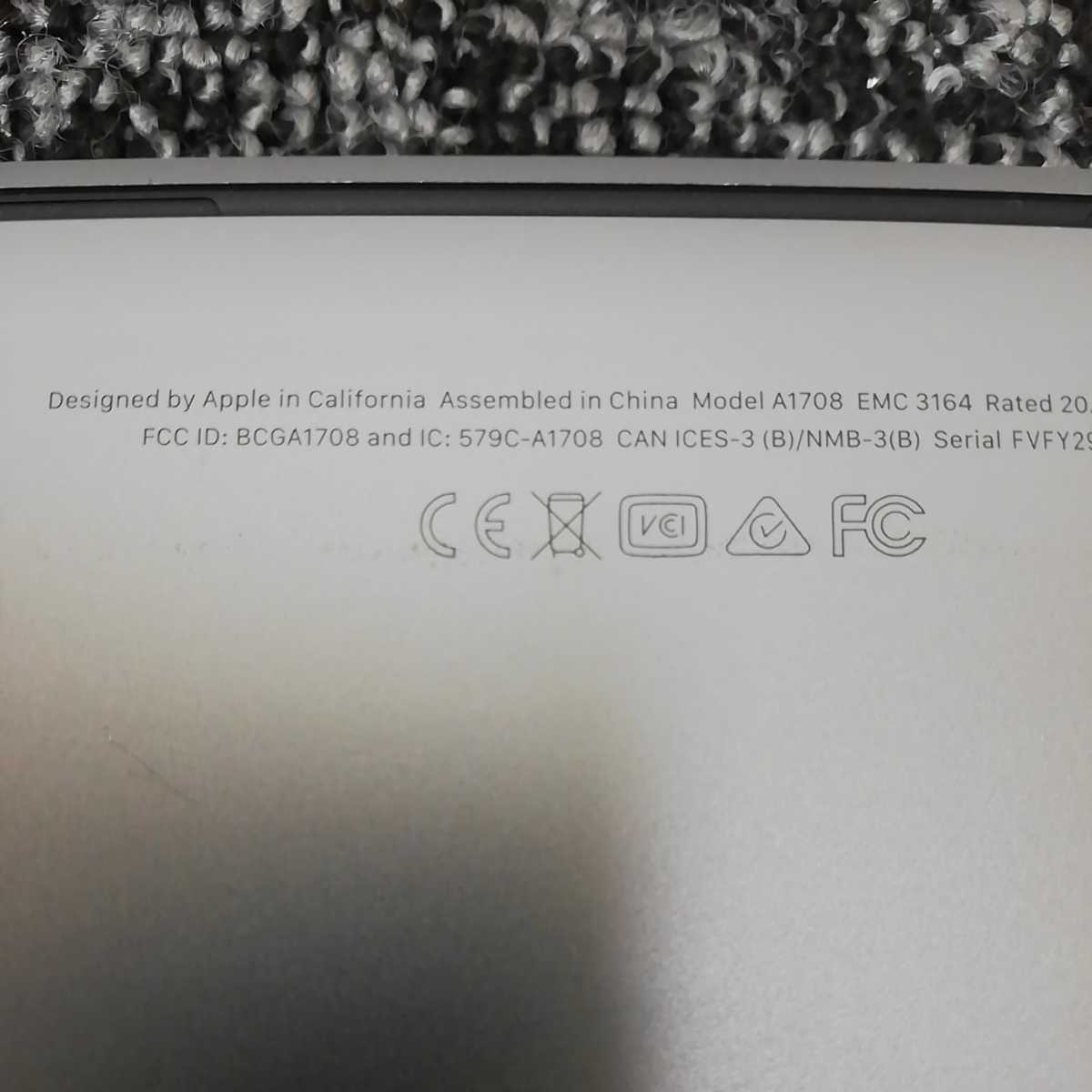 Apple/アップル　MacBook Pro「A1708」スペック不明　HDD無し　ジャンク品_画像6