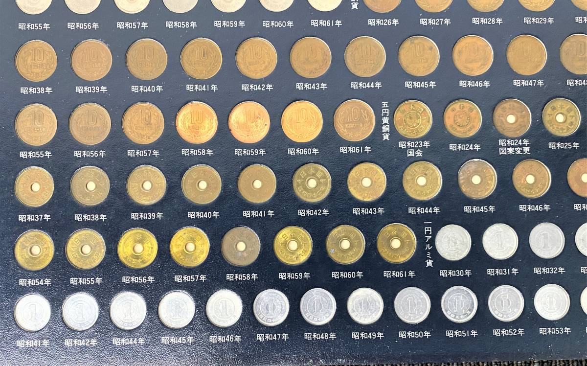 古銭 記念硬貨 【 現行記念貨幣一覧 額入り 】 現行銭 硬貨一覧 額装