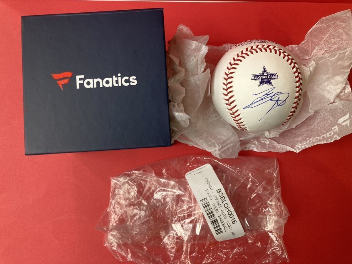 貴重 大谷翔平 直筆サインボール 2021 MLBオールスター公式球 Fanatics