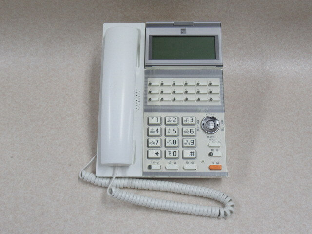 【中古】TD610(W) SAXA/サクサ UT700用 18ボタン多機能電話機 【ビジネスホン 業務用 電話機 本体】_画像2