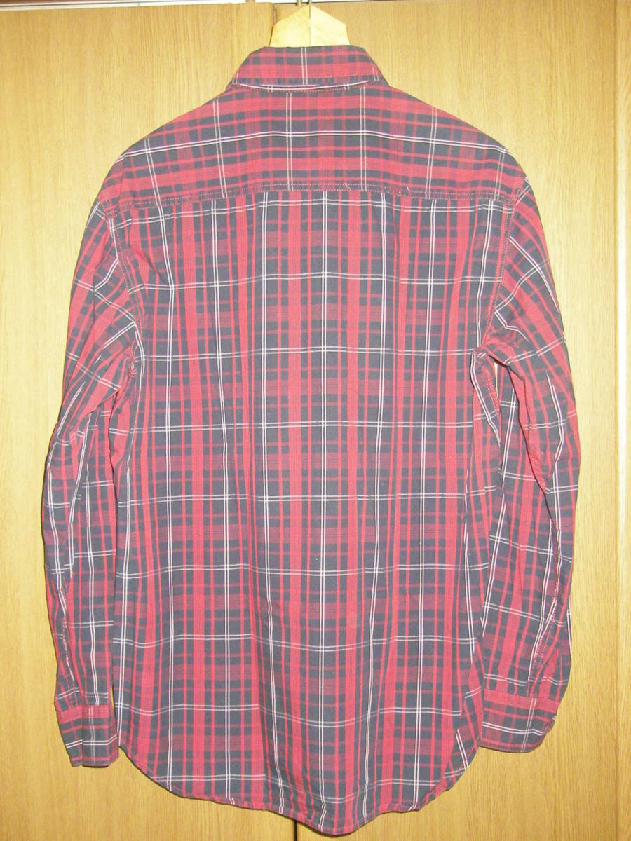 Levis リーバイス 赤 チェック ワークシャツ チェックシャツ ワーク シャツ M アメカジ ( REDKAP_画像4