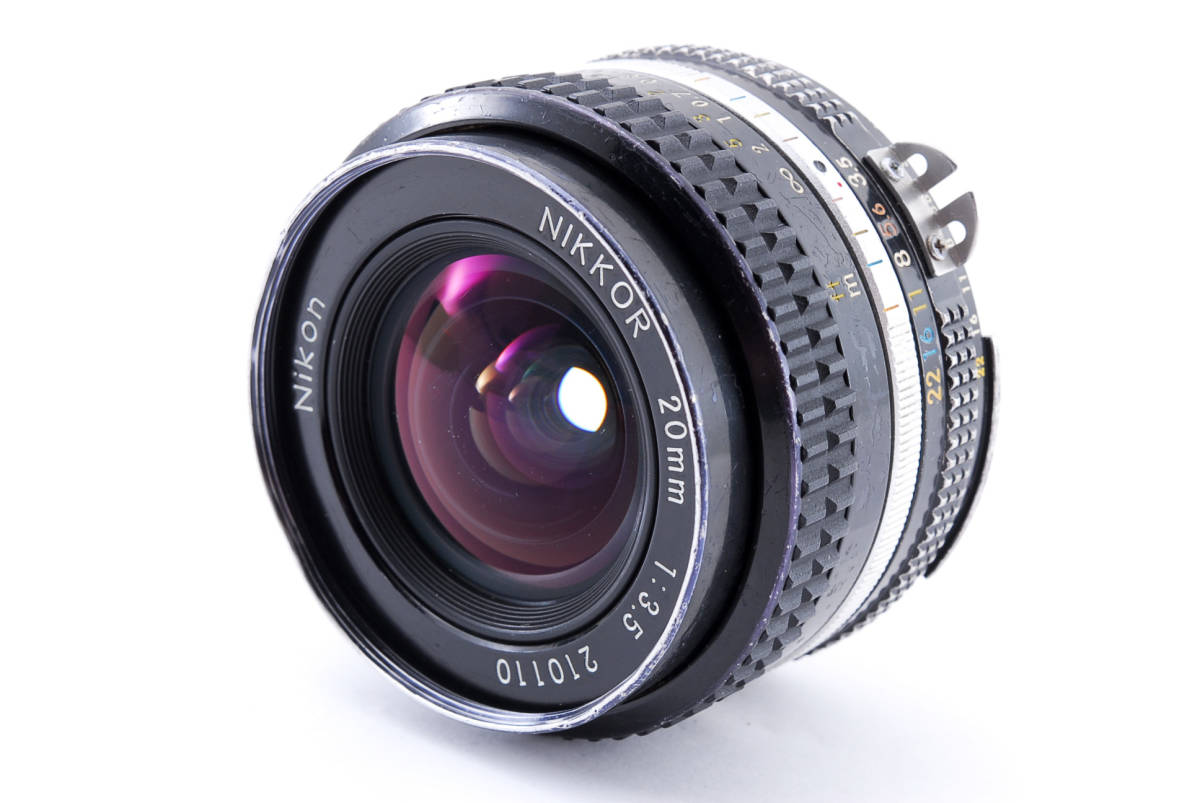 ★美品★ Nikon ニコン NIKKOR AI-S 20mm F3.5 単焦点レンズ #1484_画像2