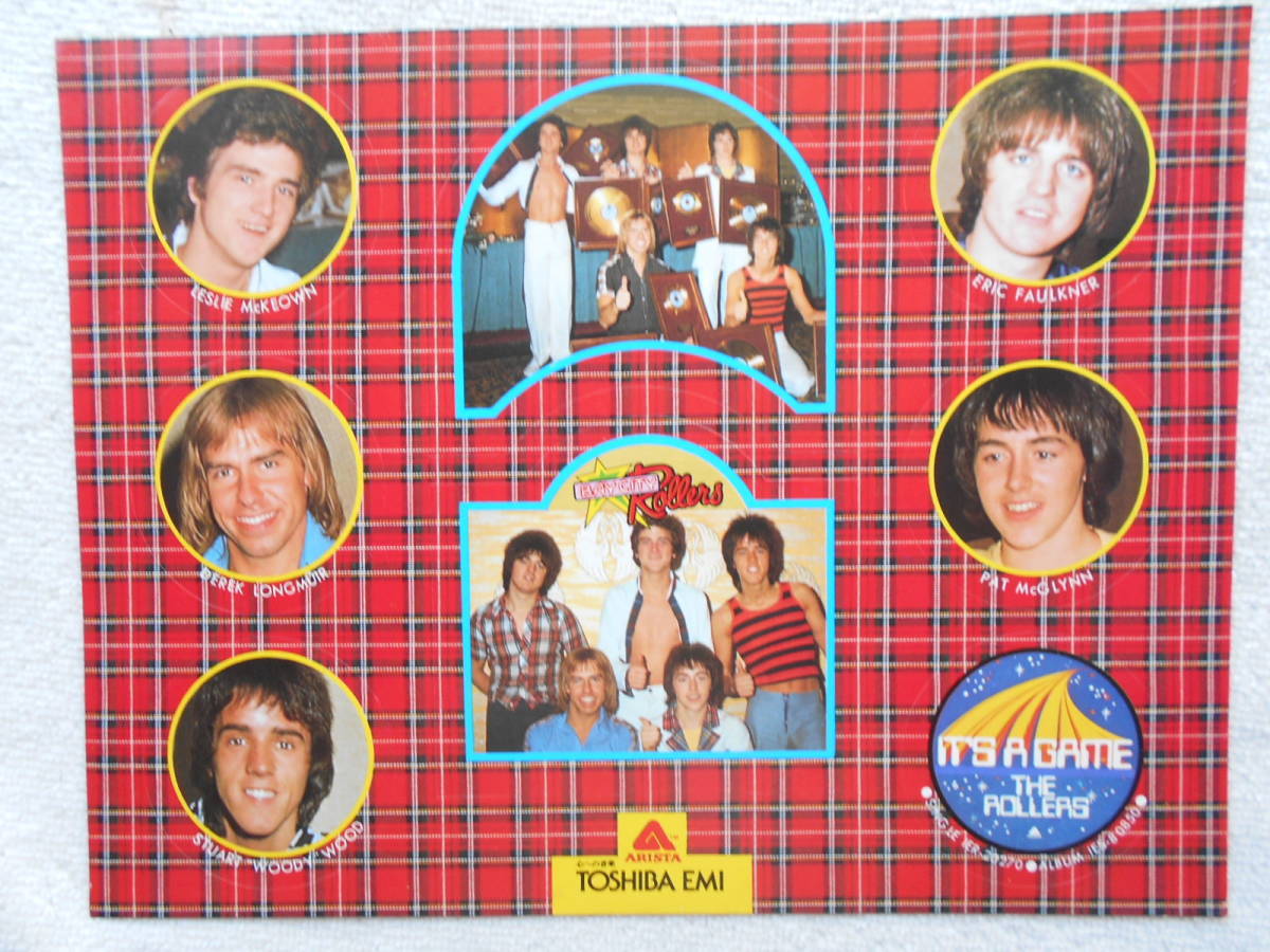 ベイ・シティ・ローラーズ BAY CITY ROLLERS BCR●LP●恋のゲーム●レスリー・マッコーエン●未使用シール付属！！_画像2