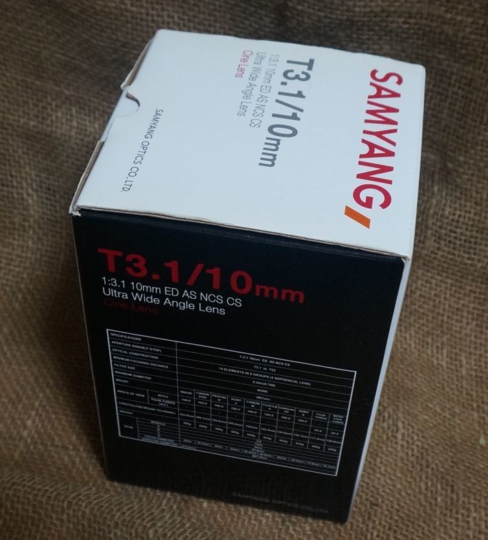 新品 SAMYANG 超広角単焦点 10mm T3.1 シネマレンズ　MF　Eマウント サムヤン_画像4