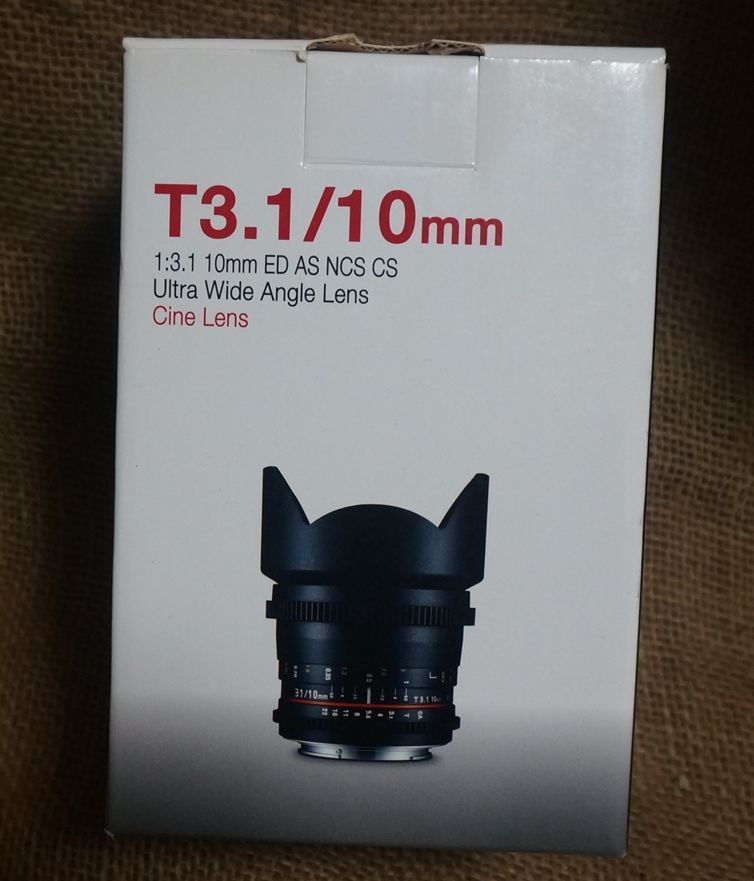 新品 SAMYANG 超広角単焦点 10mm T3.1 シネマレンズ　MF　Eマウント サムヤン_画像3