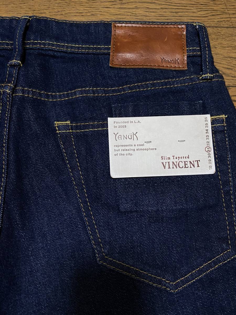 *YANUK Yanuk VINCENT vi n cent 57263030 stretch Denim pants dark blue made in Japan 31 BJBB.D