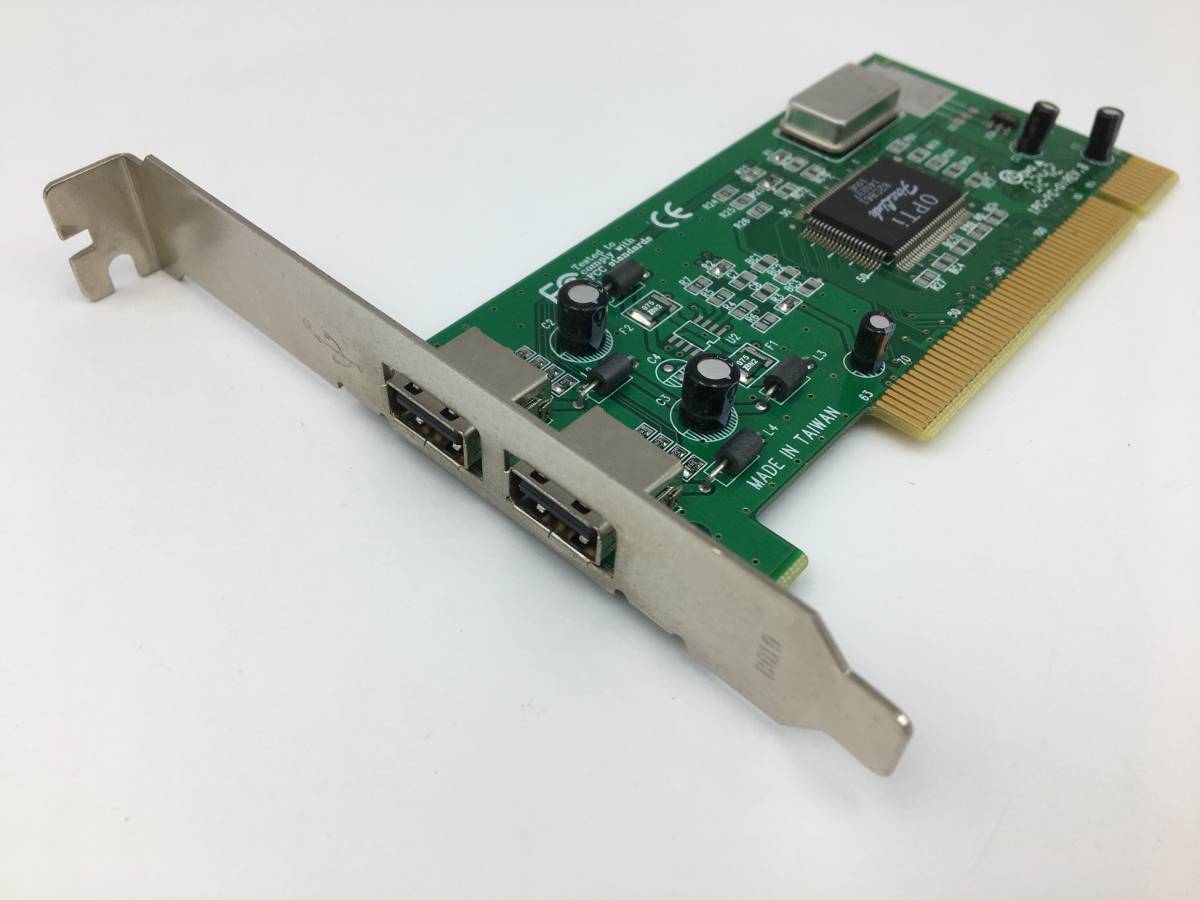 【ジャンク】USB増設カード 1PC-PC-OI REV.BPCI USB2.0_画像1