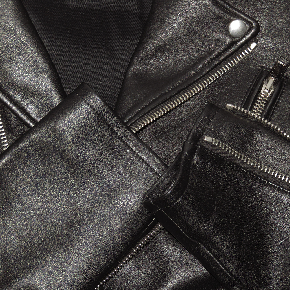 LITHIUM HOMME ram leather double rider's jacket 44 B goods regular price 125,000 jpy present goods LH22-0226 lithium Homme 