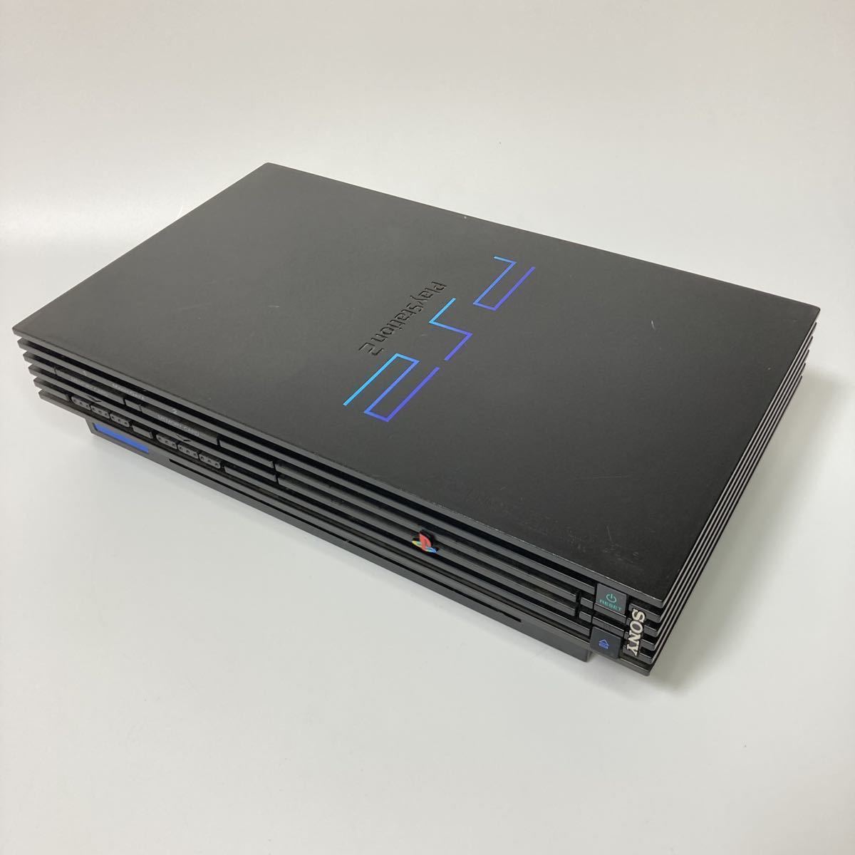 ★限定品★ 動作確認済み 箱つき PS2 本体セット プレステ2 プレイステーション2 PlayStation2 SCPH 50000 NB ミッドナイトブラック