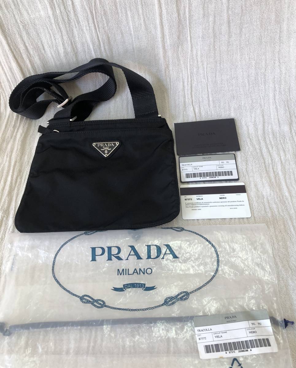 【PRADA】●プラダ　B7372　 ショルダーバッグ 　　斜めがけバッグ　 ブラック 　NERO　未使用●_画像1