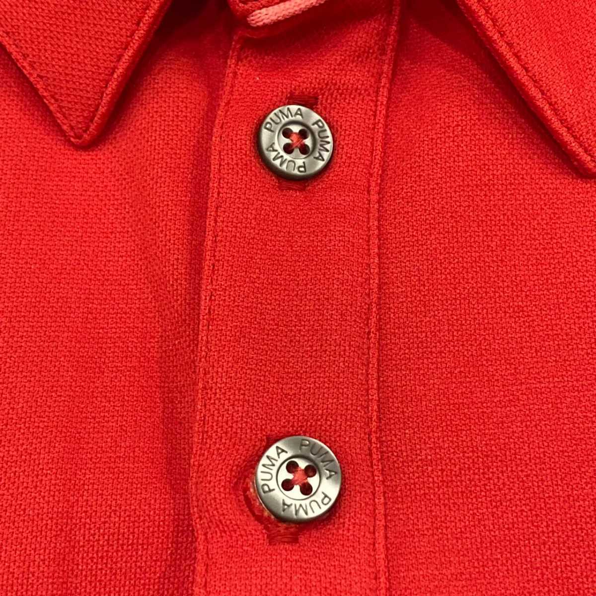 プーマ PUMA ゴルフ ポロシャツ golf 赤色 メンズ Tシャツ 派手