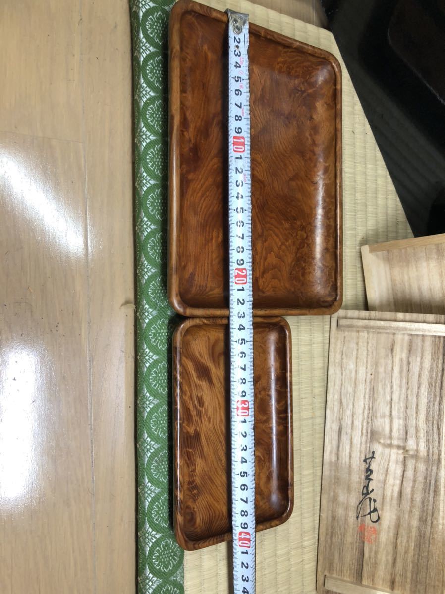 大人も着やすいシンプルファッション 【極レア】45万円 煎茶盆 玉杢 直売販売品 【極レア】45万円 太田芝山 玉杢 煎茶盆 小物入れ