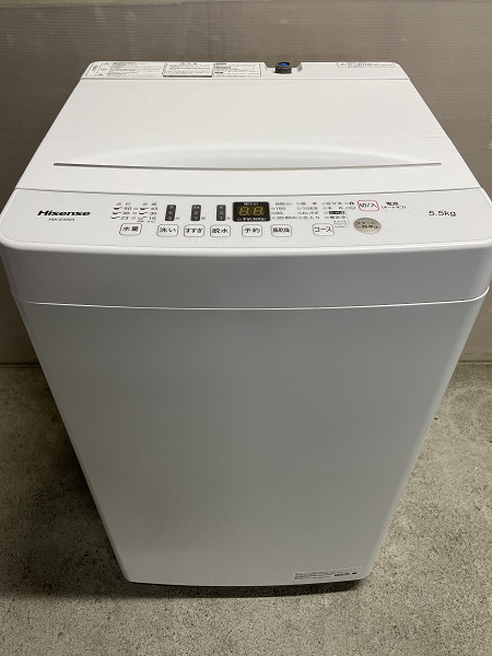 ヤフオク! - 【極美品】Hisense 5.5kg洗濯機 HW-E550...
