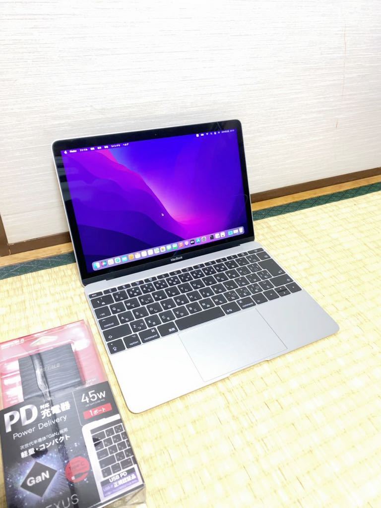 ブルー×レッド バッテリー充電43回のみ MacBook 12インチ - 通販