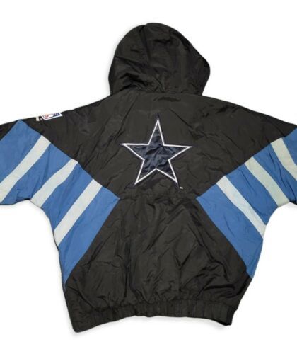 Vintage 入荷予定 Rare 90s Dallas Cowboys Parka Jacket by NFL Pro 即決 福袋特集 海外 XXL Size Line Starter