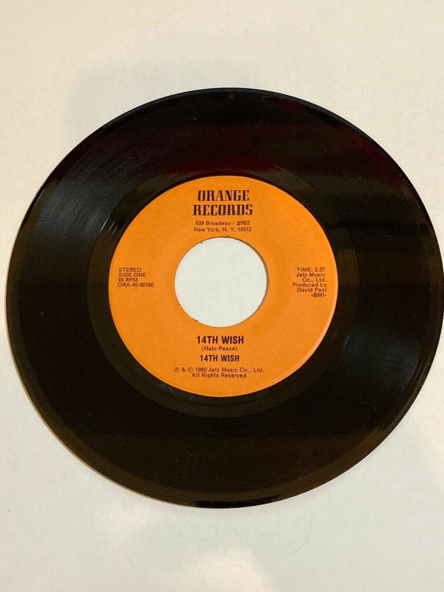 Orange Records- 14th Wish Got to Get Rid of -David 1980 海外 45-90180 高評価なギフト お金を節約 ORA - 7 即決 Peel
