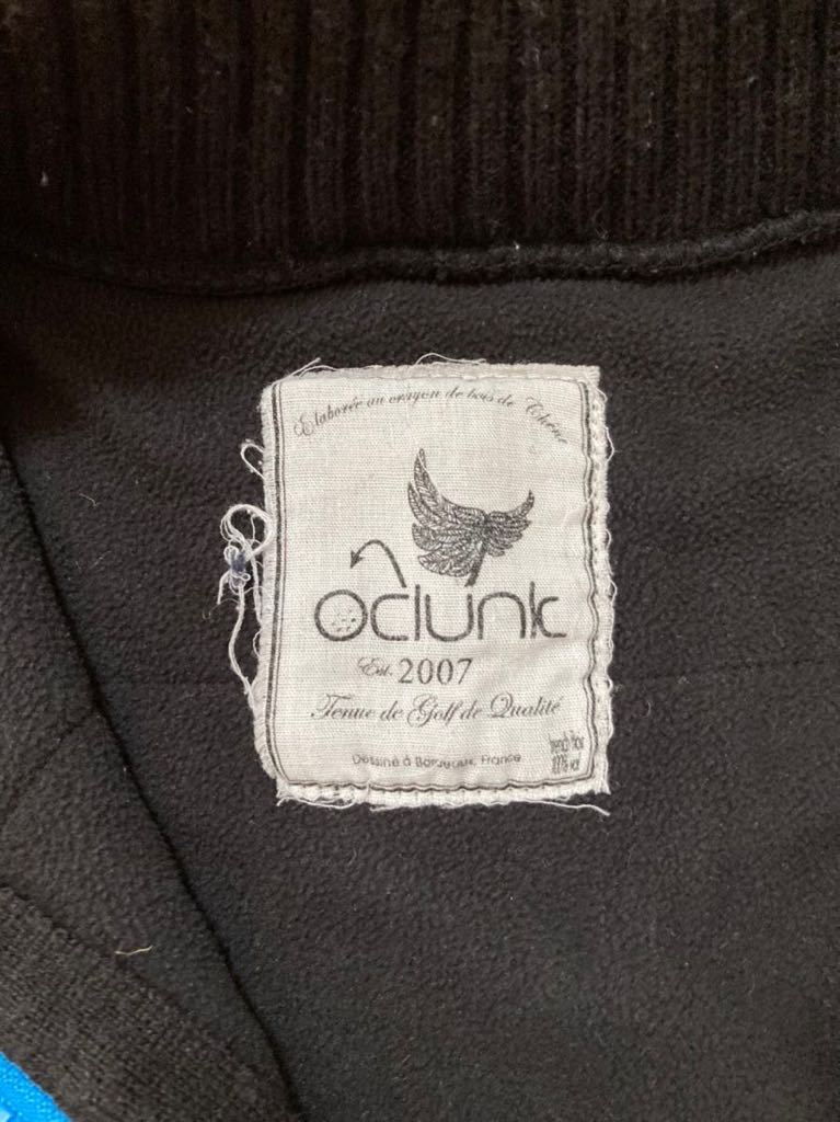 CLUNK ジップアップニット 黒 ブラック Mサイズ セーター 内フリース GOLF ゴルフウェア クランクの画像5