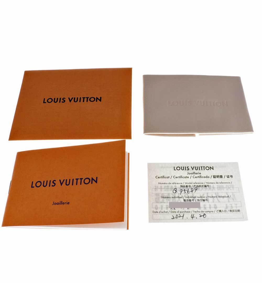( new goods finishing settled ) Louis Vuitton LOUIS VUITTON brass Ray ti-ru charm breath K18 WG YG PG diamond Q95689 bracele written guarantee 8613