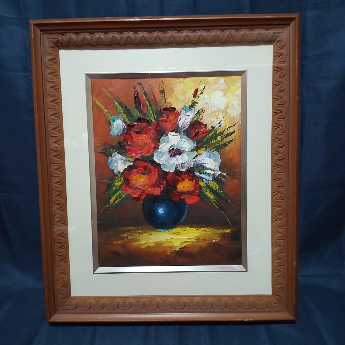 56 絵画 油彩 油絵 静物画 花 花瓶 額縁付き 額装|Yahoo!フリマ 56 絵画 油彩 油絵 静物画 花 花瓶 額縁付き 額装|Yahoo!フリマ