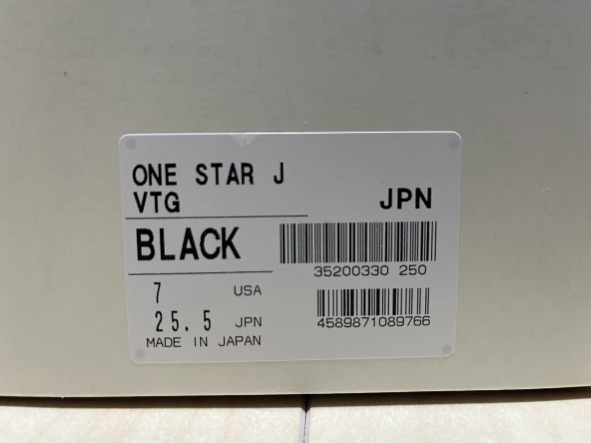 Time Line コンバース ワンスター J VTG ブラック/ホワイト 35200330 CONVERSE ONE STAR J VTG BLACK/WHITE_画像7