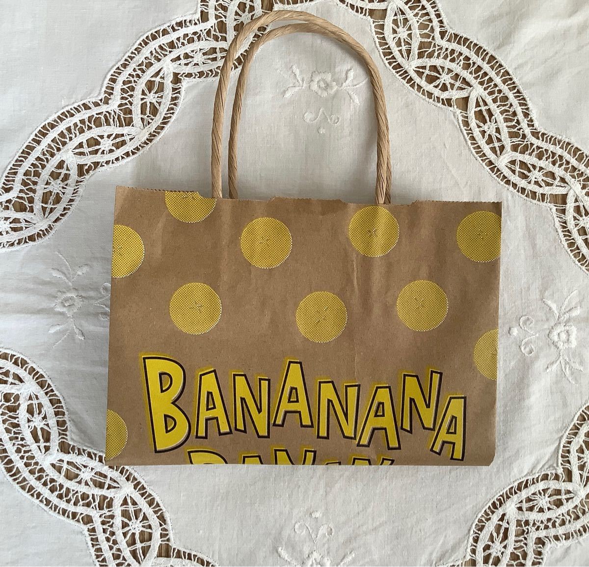 スターバックス　スタバ　紙袋　手提げ袋　ショッパー　バナナ