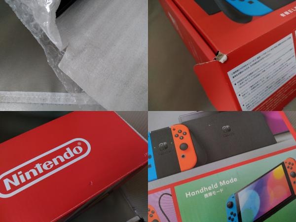 ニンテンドースイッチ／Nintendo Switch本体【有機ELモデル】 Joy-Con(L)ネオンブルー/(R)ネオンレッド(HEGSKABAA)_画像7