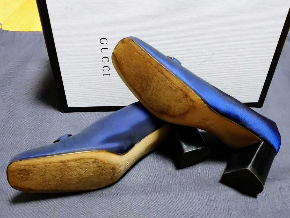 ☆即決☆グッチ パンプス ネイビー 23.5cm ceratinxd.com