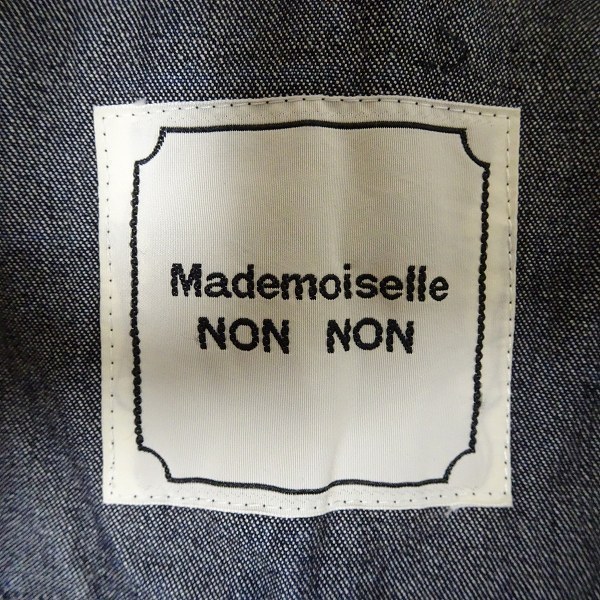anc マドモアゼルノンノン MademoiselleNONNON デニムジャケット 40 L 総合通販サイト マドモアゼルノンノンLデニムジャケット Gジャン/デニムジャケット