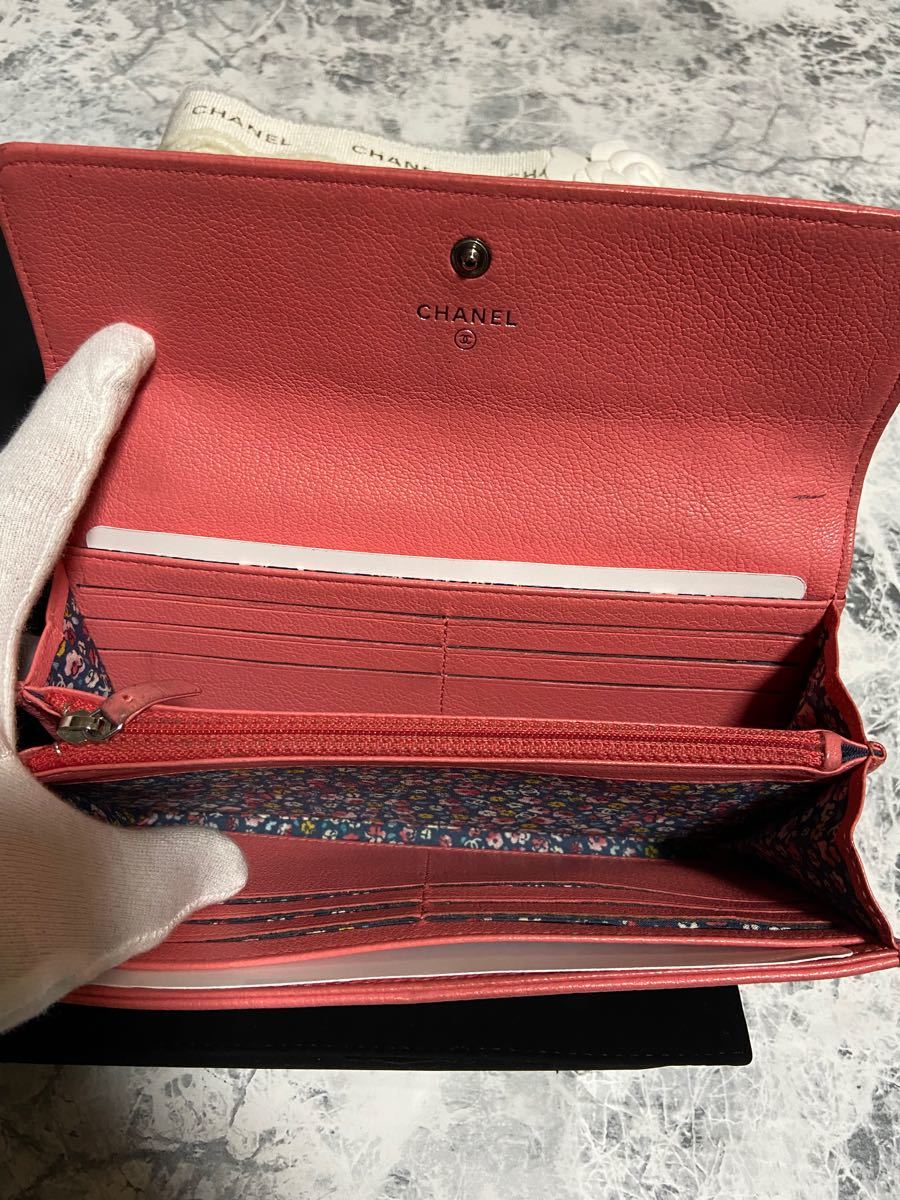 CHANEL シャネル 長財布 カメリア 花柄 ココマーク | contifarma.pe