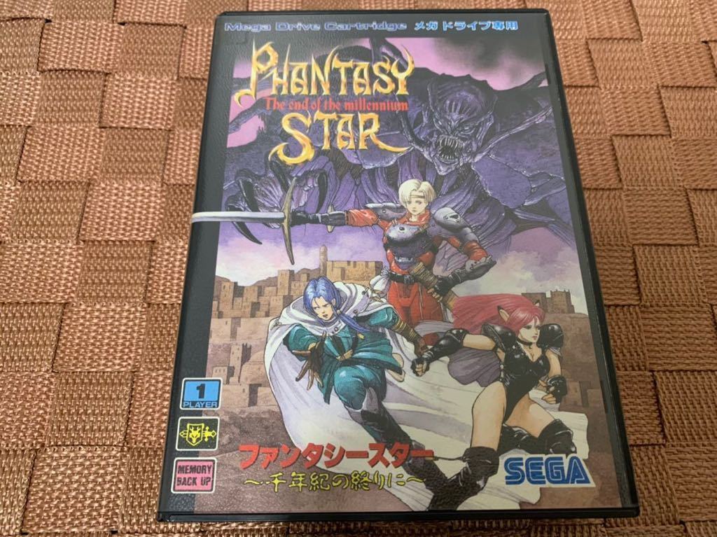 新品未使用メガドライブソフト ファンタシースター 千年記の終りに PHANTASY STAR SEGA MEGA DRIVE セガ MD メガドラ ジェネシス Genesis