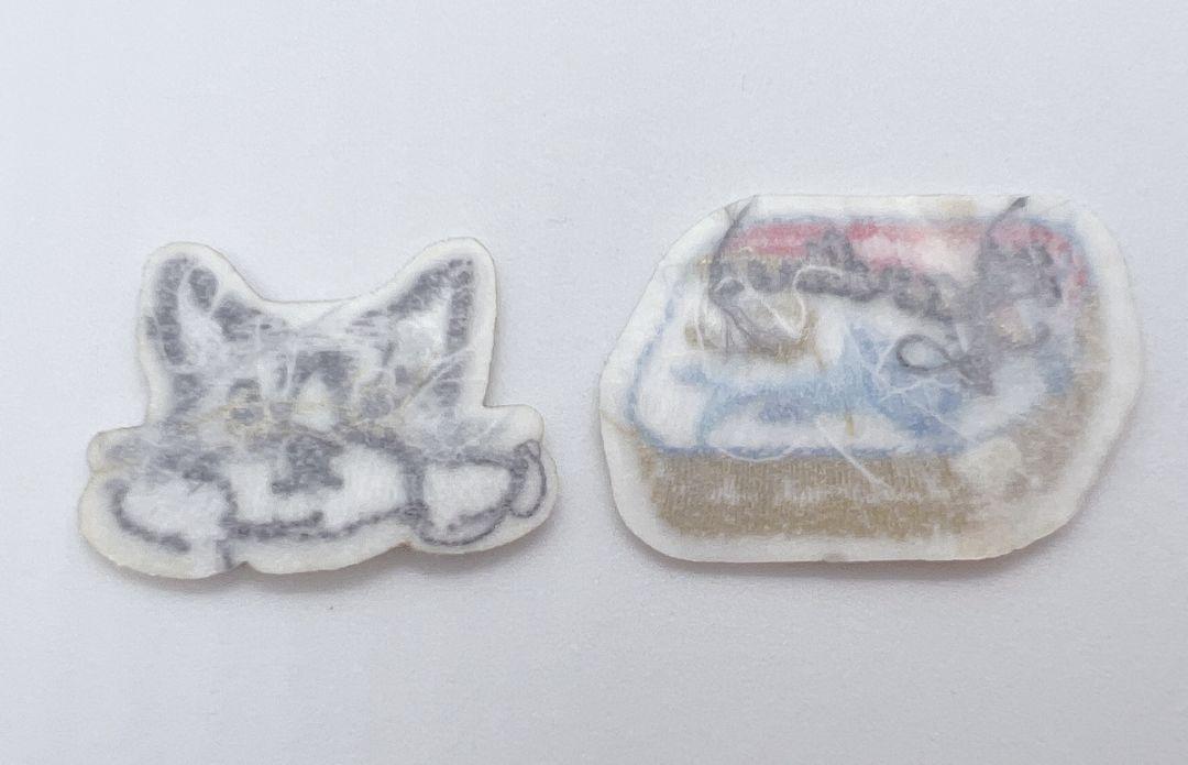 ねこ2種セット ワッペン　アイロン　アップリケ　刺繍　接着　ハンドメイド素材