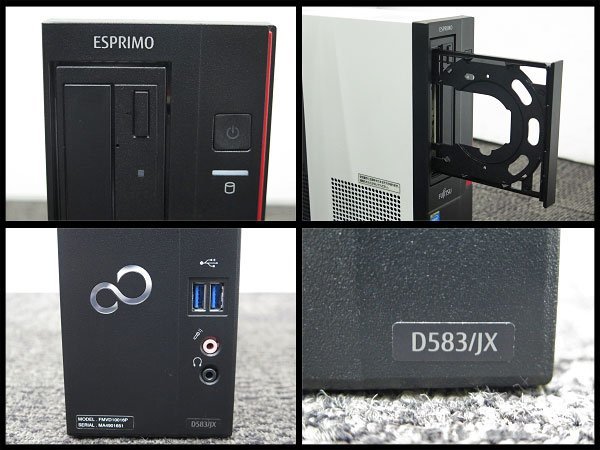 ●FUJITSU/富士通 デスクトップパソコン ESPRIMO D583/JX 【リカバリ済】 OS：Windows10 Pro CPU：Core i5-4590 3.30GHz メモリ：16GB _画像3