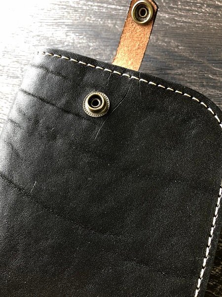  есть перевод outlet Tochigi кожа смартфон сумка смартфон кейс iPhone кейс Mini ремень сумка натуральная кожа черный 