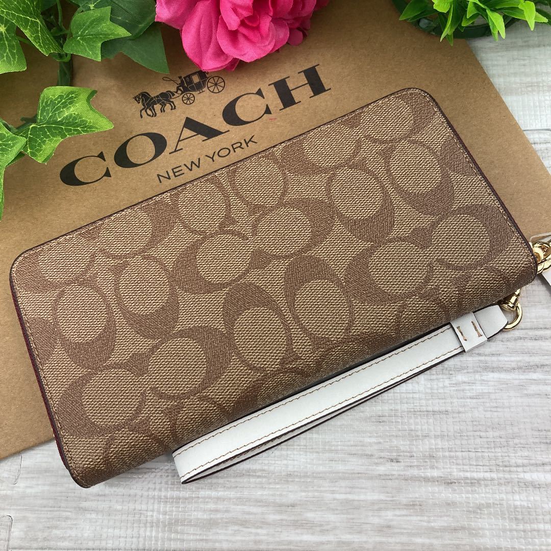 新品 未使用 COACH コーチ 財布 レディース 長財布 ピーナツ スヌ―ピー