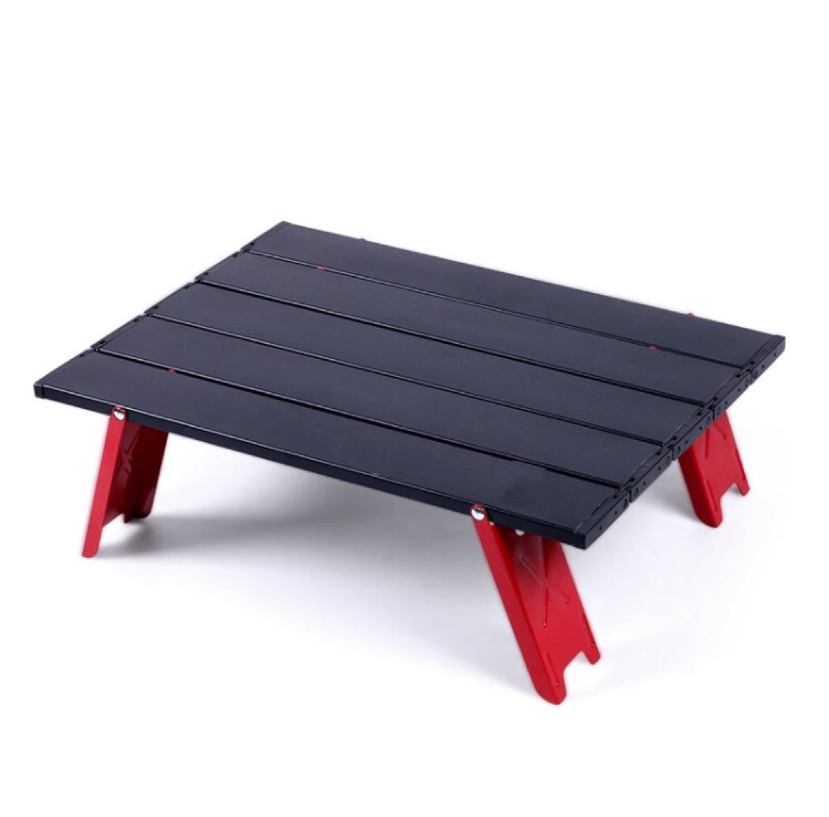 アルミロールテーブル  折り畳みテーブル　アウトドアテーブル　専用ショルダー収納袋付き