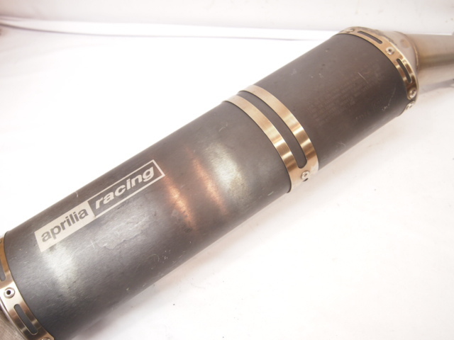 RSV1000R original silencer right _ hole none to the exchange / Aprilia * muffler 