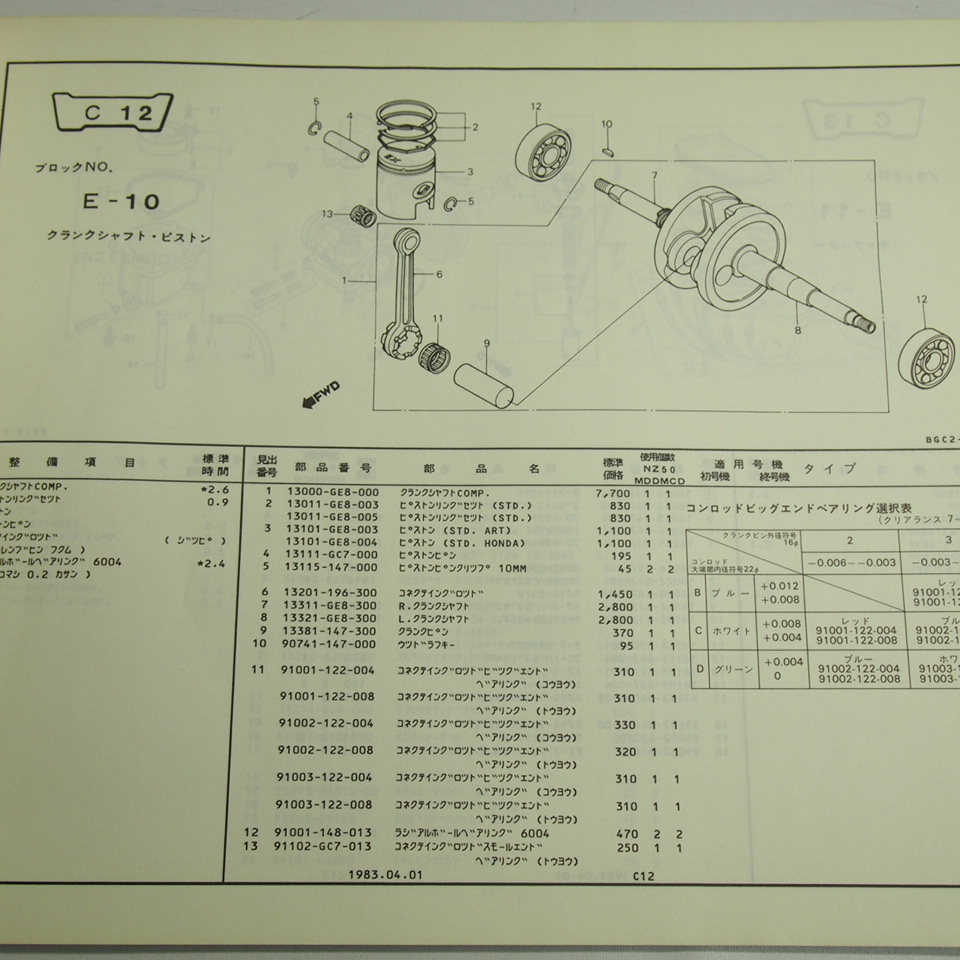 1版リーダーNZ50MDD/MCDパーツリストAF03ネコポス送料無料_画像3