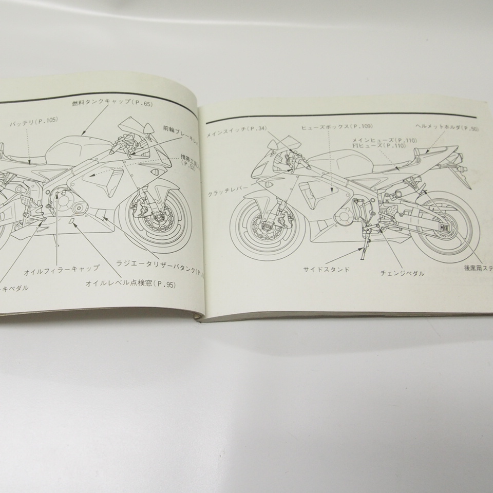 CBR600RR инструкция по эксплуатации PC37 кошка pohs рейс отправка 2005 год 