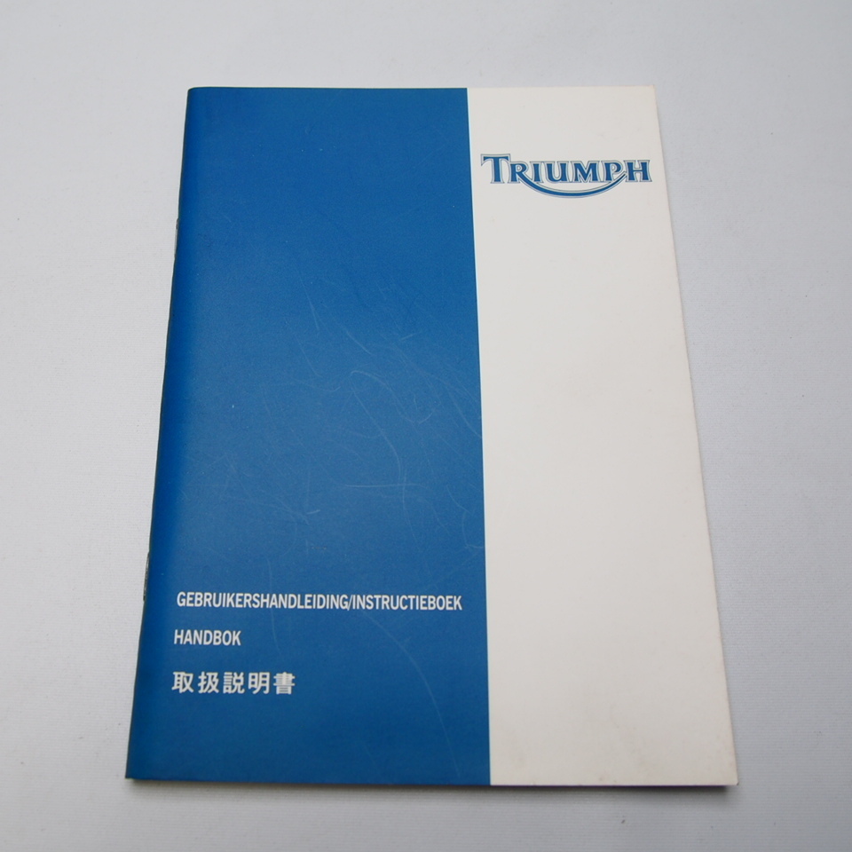  Triumph DAYTONA Daytona 955i/SPEEDTRIPLE owner manual Speed Triple. Japanese. owner's hand book 