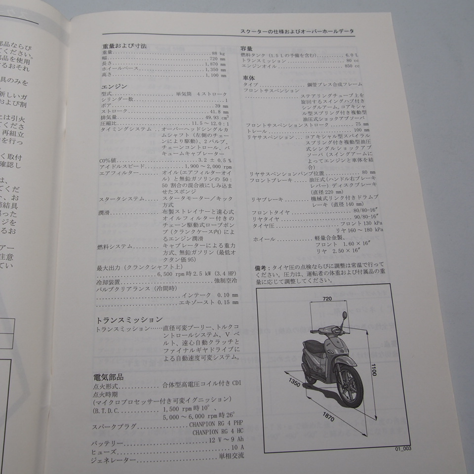 即決.送料無料!!ピアジオ piaggio.リバティー.50cc.4Tサービスマニュアル.日本語版.配線図あり!_画像3