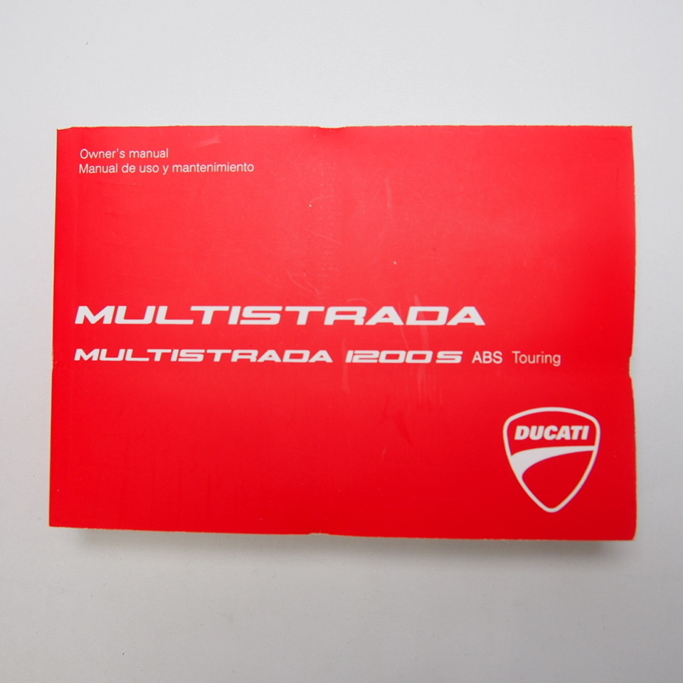  prompt decision. free shipping.DUCATI. Ducati. Ducati MULUTISTRADA. multi Strada 1200.ABS.Touring. owner's manual. britain west language 