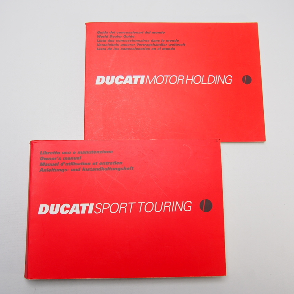 即決.送料無料.DUCATI.ドゥカティ.SPORT.TOURING伊英仏独語.スポーツツーリング使用説明書.取扱説明書.ST4配線図あり.ドカティ_画像1