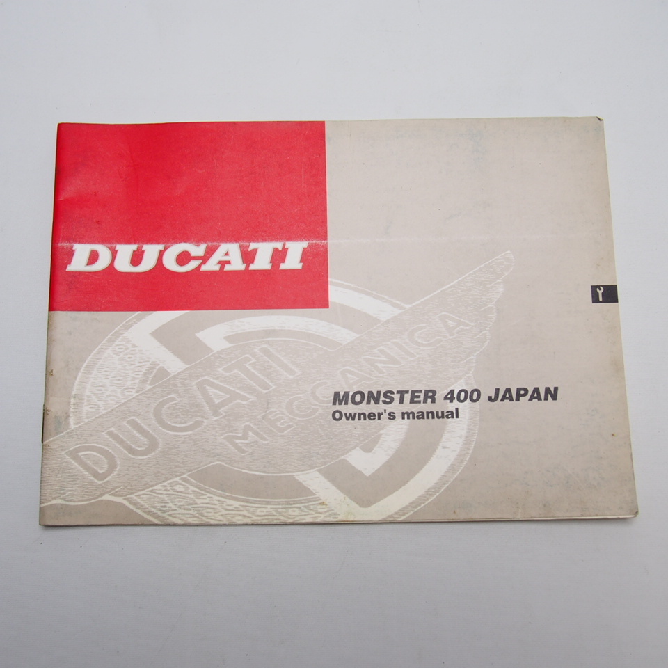  prompt decision. free shipping.DUCATI. Ducati. Ducati MONSTER400.JAPAN. Monstar 400. English version. wiring diagram equipped. use instructions. owner manual 