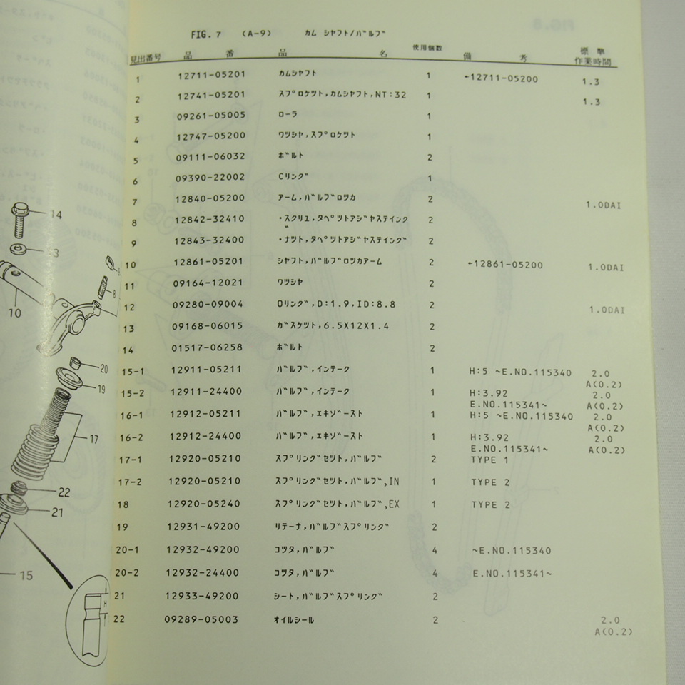 カタナGS125E/GS125E-2パーツリストNF41Bネコポス送料無料1985年3月発行KATANA_画像3