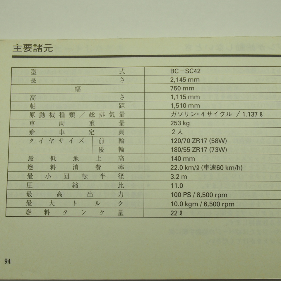 ネコポス送料無料X-11 SC42取扱説明書ホンダX11 MCC_画像2