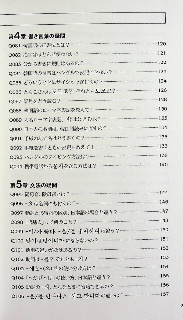 送料無★韓国語学習Q&A200、韓国語ジャーナル編集部編、アルク07年3刷、中古 #1683_画像7