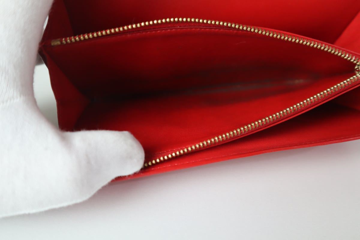 Louis Vuitton】ルイ・ヴィトン ヴェルニ 長財布 ポシェットポルトモネ ...
