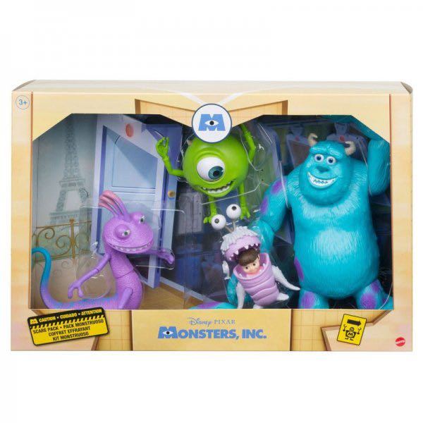 マテル モンスターズインク ベーシックフィギュア ４体セット MATTEL Disney PIXAR Monsters, Inc. Sulley Mike Boo Randall Boggs